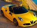 Alfa Romeo 4c Spider roof off and ready