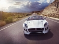 Jaguar F-Type R AWD convertible in Glacier White front view